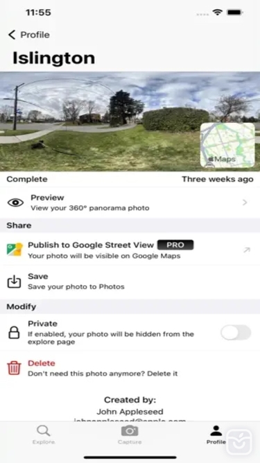 تصاویر Teleport: 360° Camera