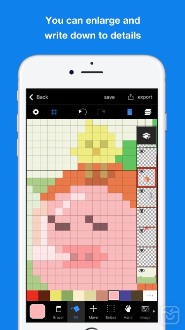 تصاویر Pixelable - Pixel Art Editor