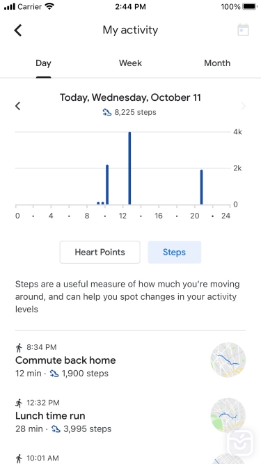تصاویر Google Fit: Activity Tracker | گوگل فیت