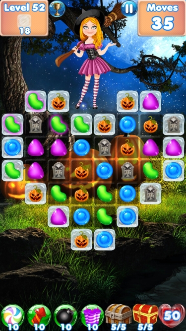 تصاویر Candy Halloween Games Match 3