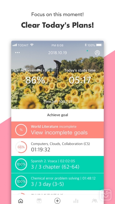 تصاویر Todait - Smart study planner