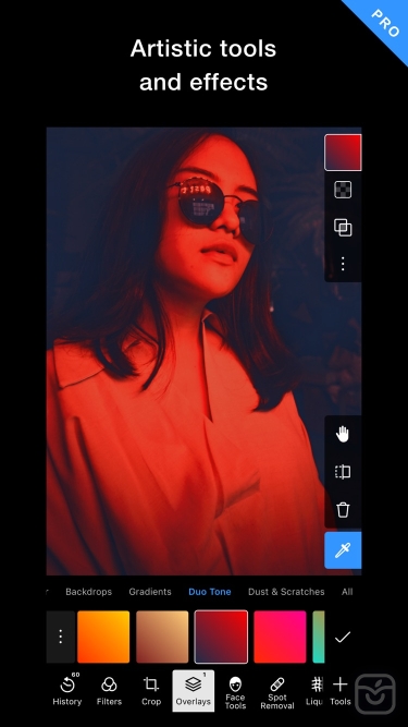 تصاویر Polarr Pro Photo Editor ++