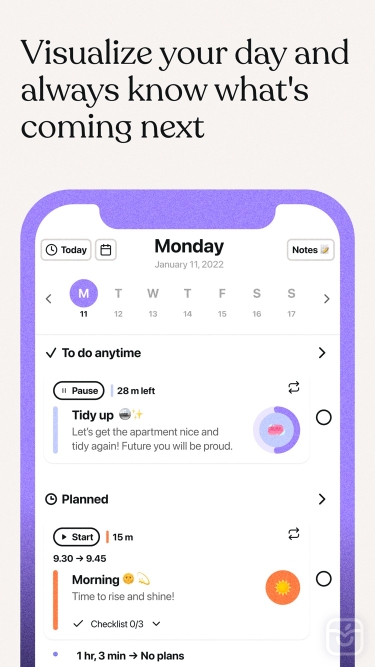 تصاویر Tiimo - Visual Daily Planner ++