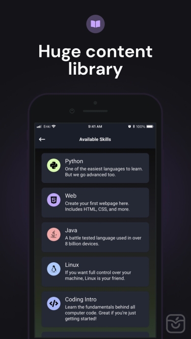 تصاویر Enki: Learn Coding/Programming ++