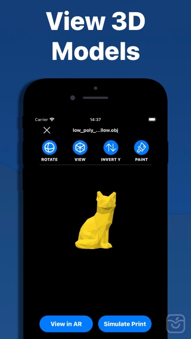 تصاویر 3D Model Viewer - AR & Print ++