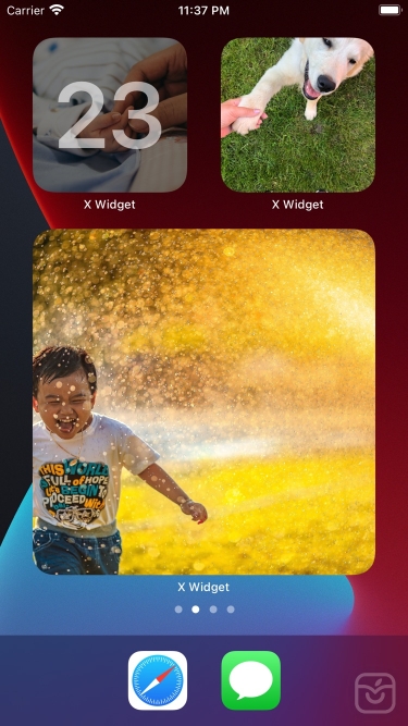 تصاویر X Widget