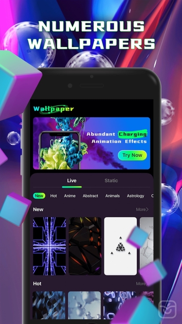 تصاویر 4K Live Wallpapers Go
