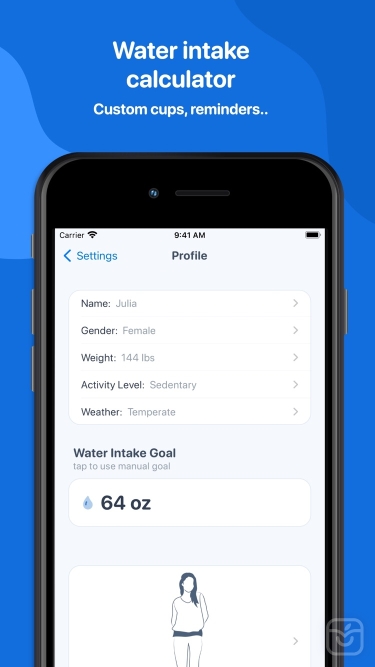 تصاویر Water Tracker ++ | آنلاک‌شده