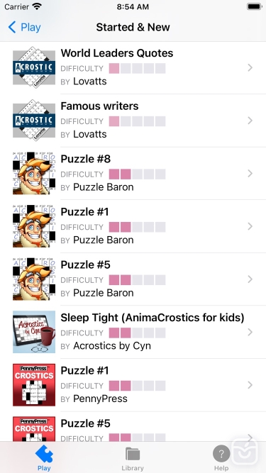 تصاویر Acrostic Word Puzzles