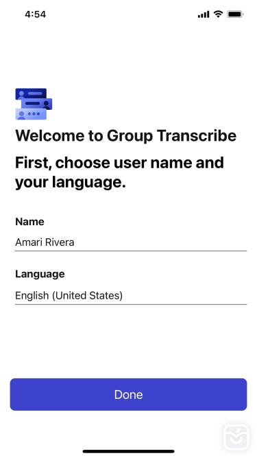 تصاویر Group Transcribe