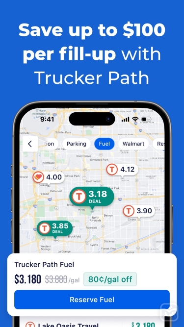 تصاویر Trucker Path: Truck GPS & Fuel ++