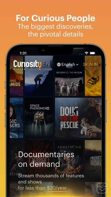 تصاویر CuriosityStream
