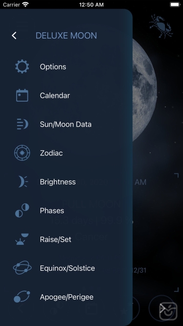 تصاویر Deluxe Moon Pro • App & Widget