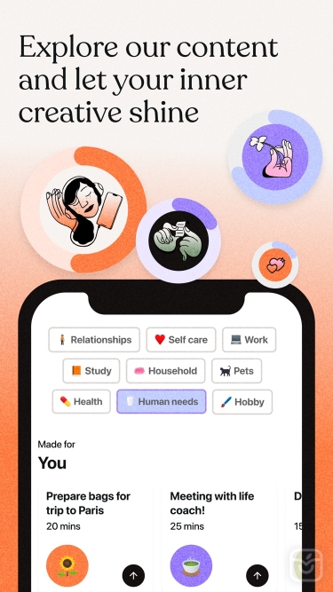 تصاویر Tiimo - Visual Daily Planner ++