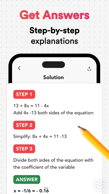 تصاویر AI Homework Helper・Math Solver ++