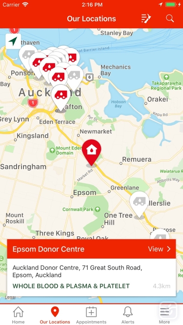 تصاویر NZ Blood Service Donor App