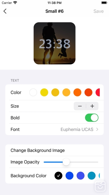 تصاویر X Widget
