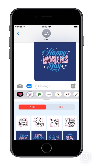 تصاویر Women's Day - GIFs & Stickers