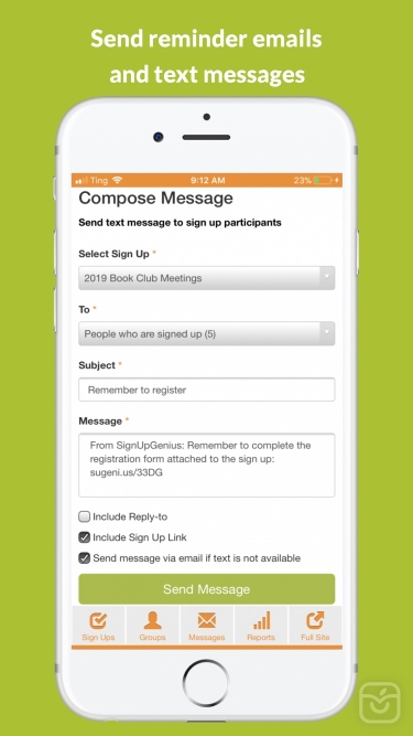 تصاویر SignUpGenius