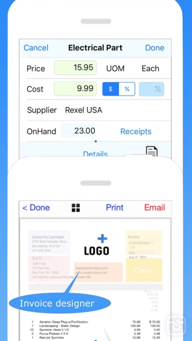 تصاویر Contractor Estimate & Invoice