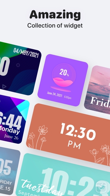 تصاویر Colorful Widget go home screen