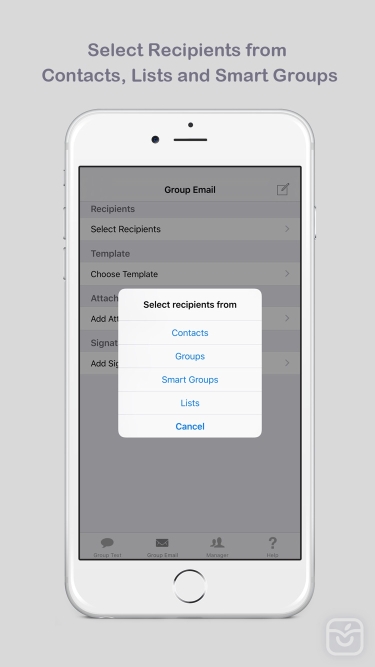تصاویر Group Text and Email: List, Group and Smart Group Manager