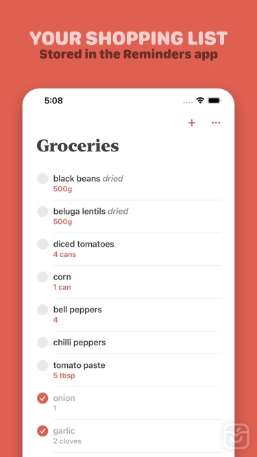 تصاویر Mela - Recipe Manager