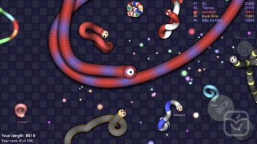 تصاویر wormy.io: snake game
