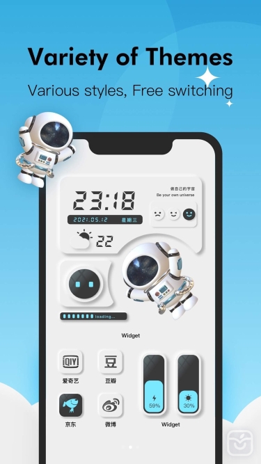 تصاویر Colorful Widget- Icon & Themes ++