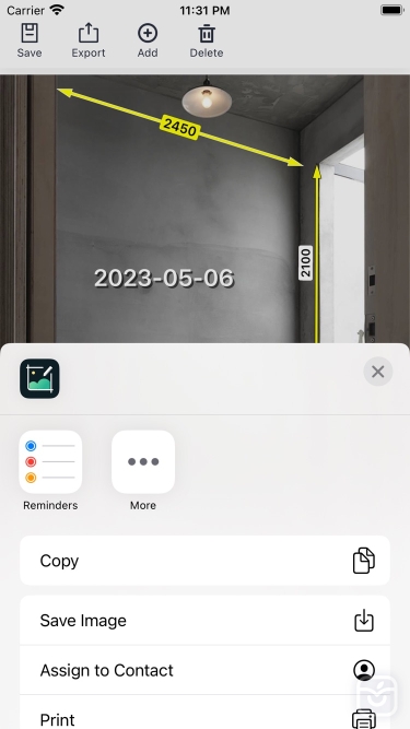 تصاویر SizeSnap - Markup measurements ++