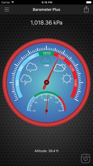 تصاویر Barometer Plus - Altimeter