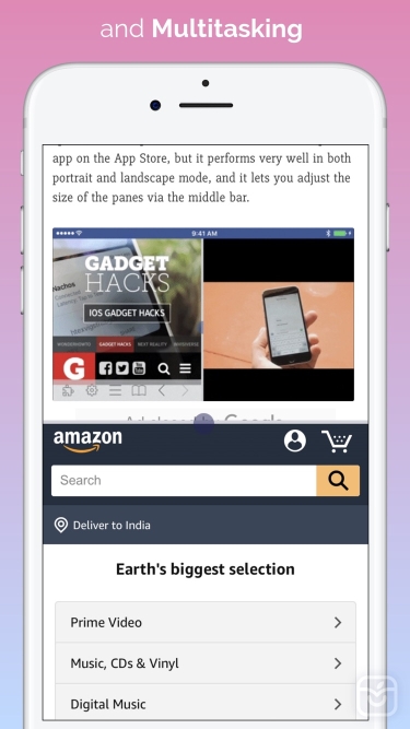 تصاویر Split Screen Multitasking View