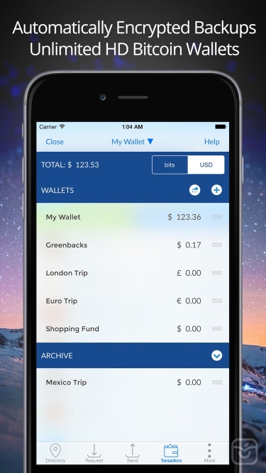 تصاویر Airbitz - Bitcoin Wallet