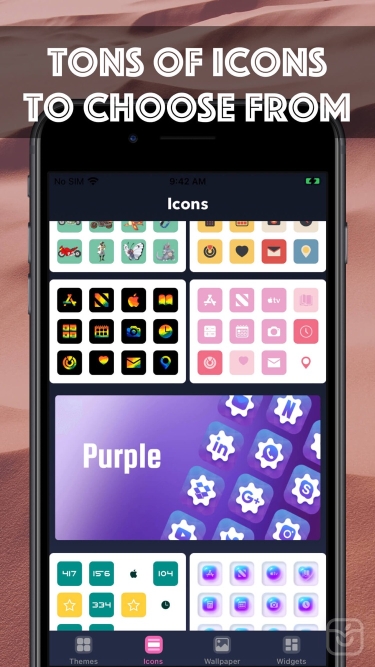 تصاویر Cube Widget: Wallpaper & Icons