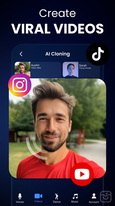 تصاویر Voice & Face Cloning: Clony AI ++