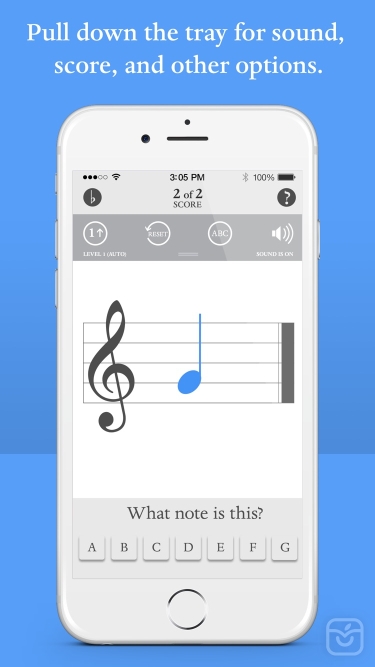تصاویر Music notes flash cards app
