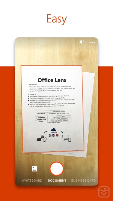 تصاویر Microsoft Office Lens|PDF Scan|اسکنر اسناد