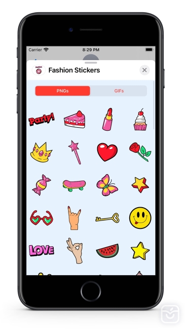 تصاویر Fashion Donut - GIFs Stickers