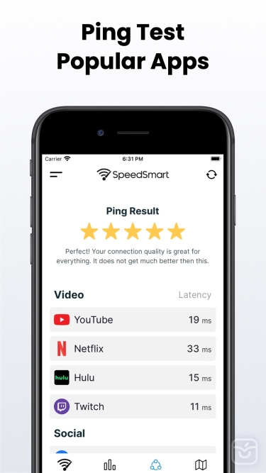 تصاویر Speed Test SpeedSmart Internet ++
