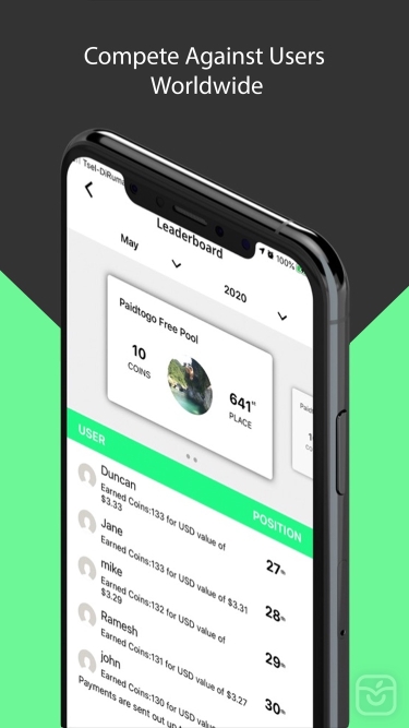 تصاویر Paidtogo - Walk, Run and Earn