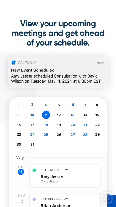 تصاویر Calendly Mobile