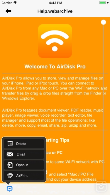 تصاویر AirDisk Pro