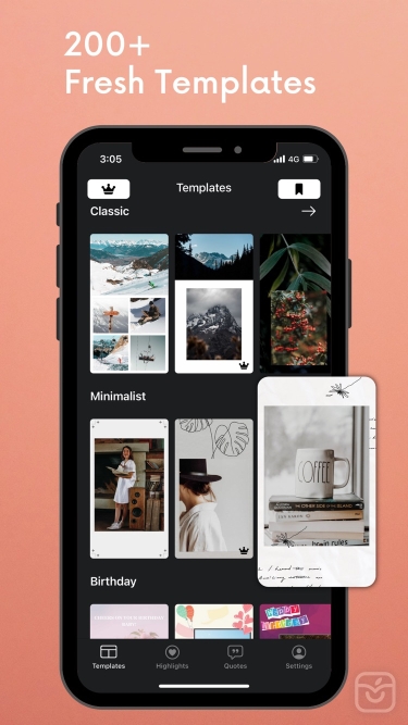 تصاویر Storia - IG Story Templates