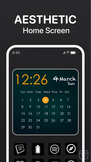 تصاویر Calendar Widget - Date Widgets ++