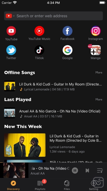 تصاویر Offline: Music Player & Browser ++