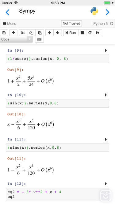 تصاویر Carnets - Jupyter