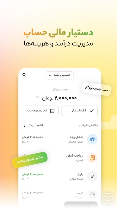 تصاویر بانکت | نئوبانک قرض الحسنه مهر ایران