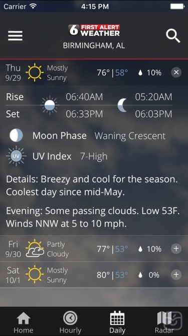 تصاویر WBRC First Alert Weather