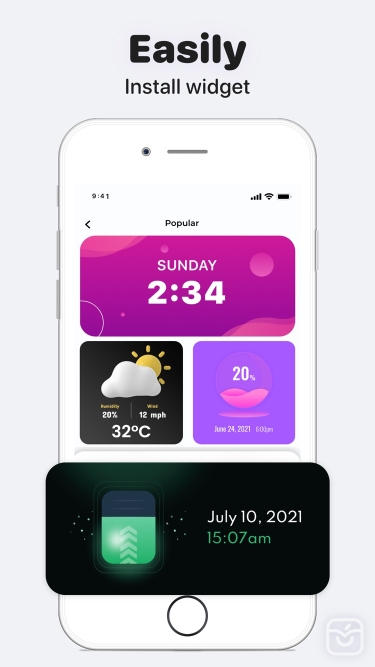 تصاویر Colorful Widget go home screen