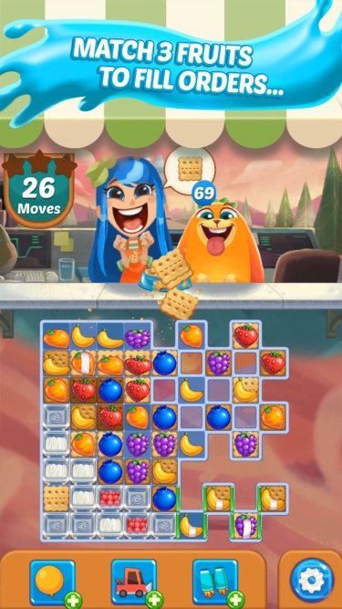 تصاویر Juice Jam! Match 3 Puzzle Game